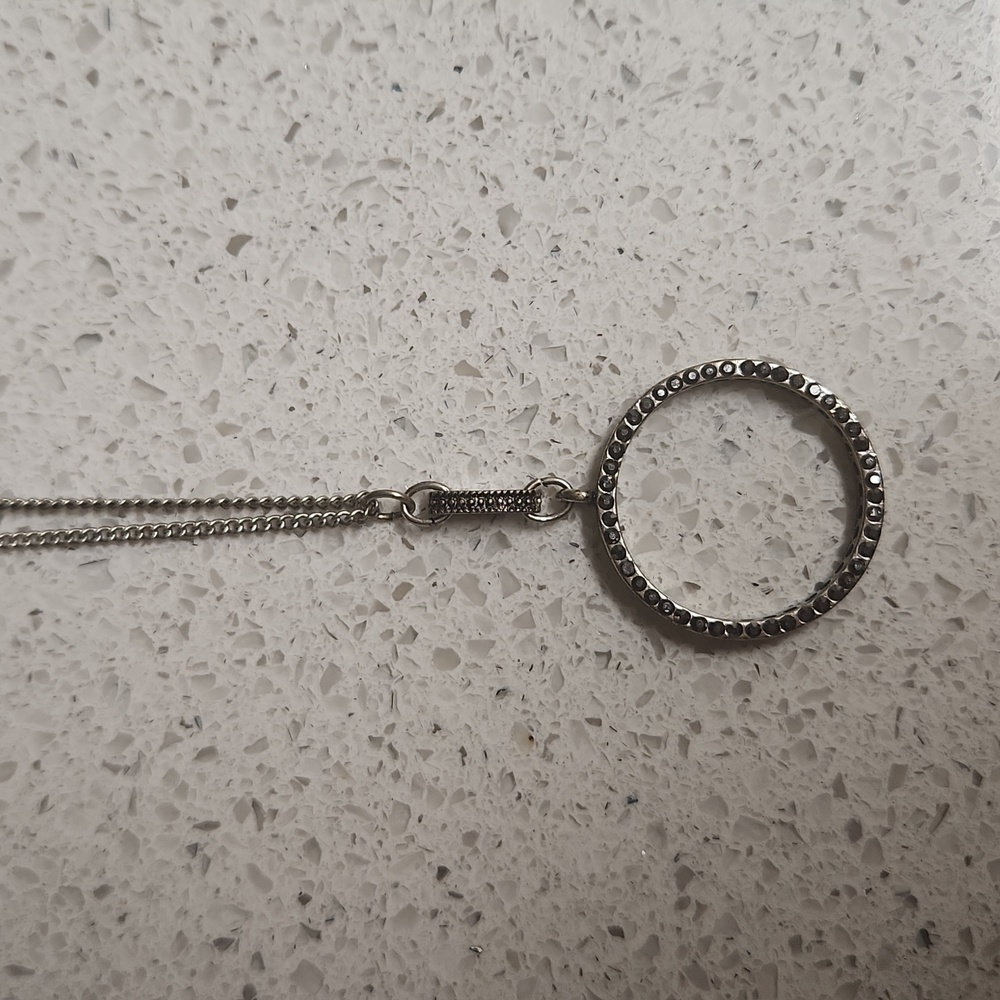 Maurices Circle Pendant Necklace with Jewels